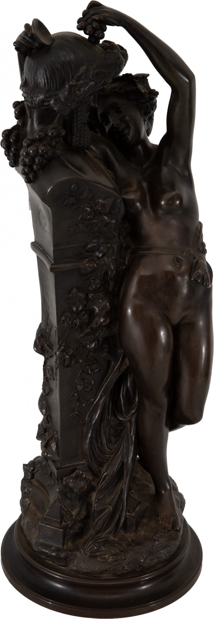 Albert-Ernest Carrier-Belleuse - Mulher e Deus Grego
