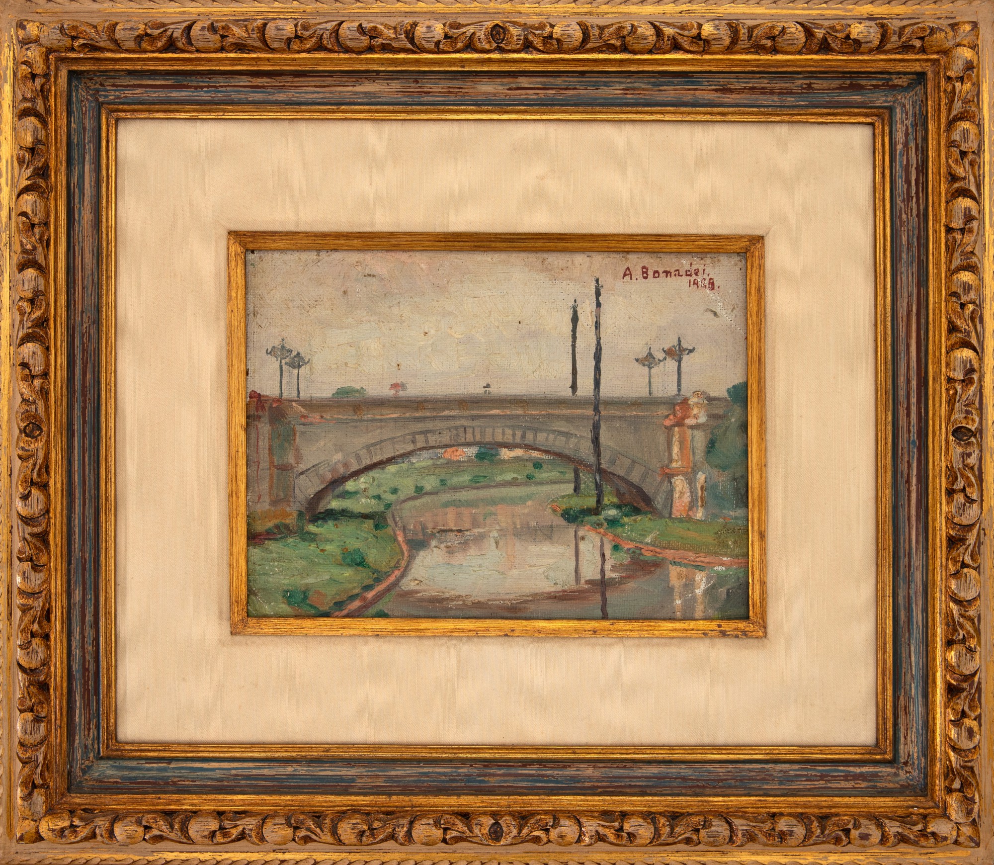 Aldo Bonadei - Paisagem com Ponte