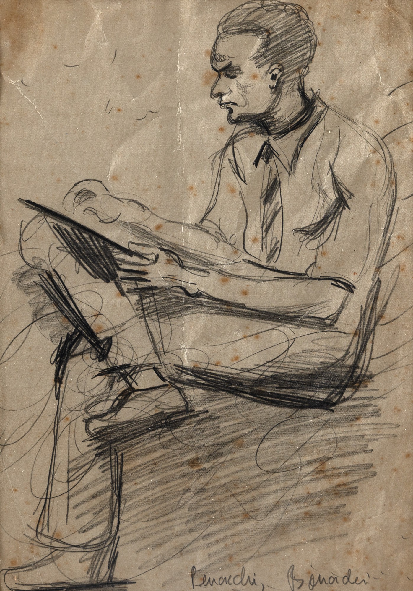 Aldo Bonadei - Retrato De Fulvio Pennacchi
