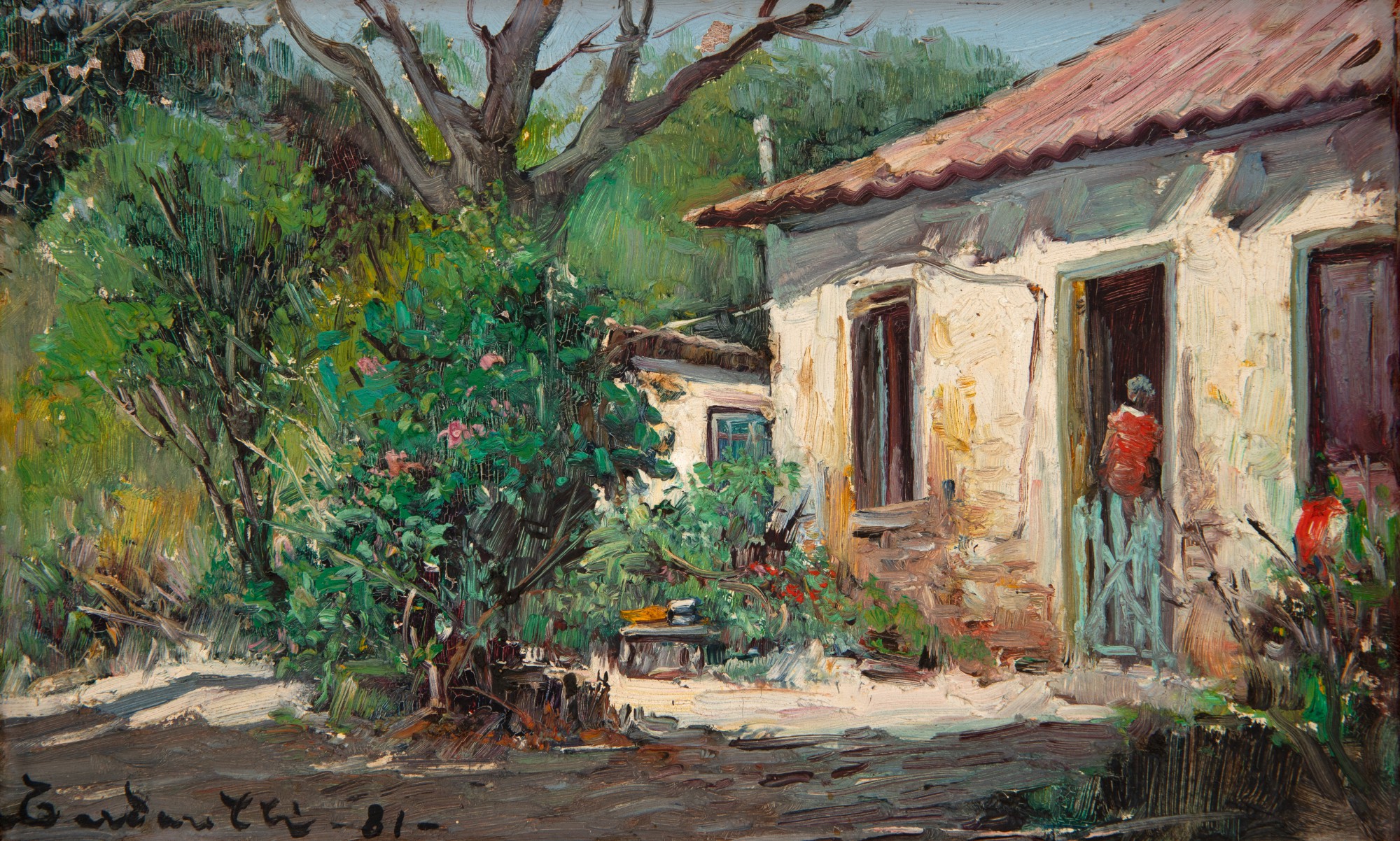 Aldo Cardarelli - Paisagem com Casas