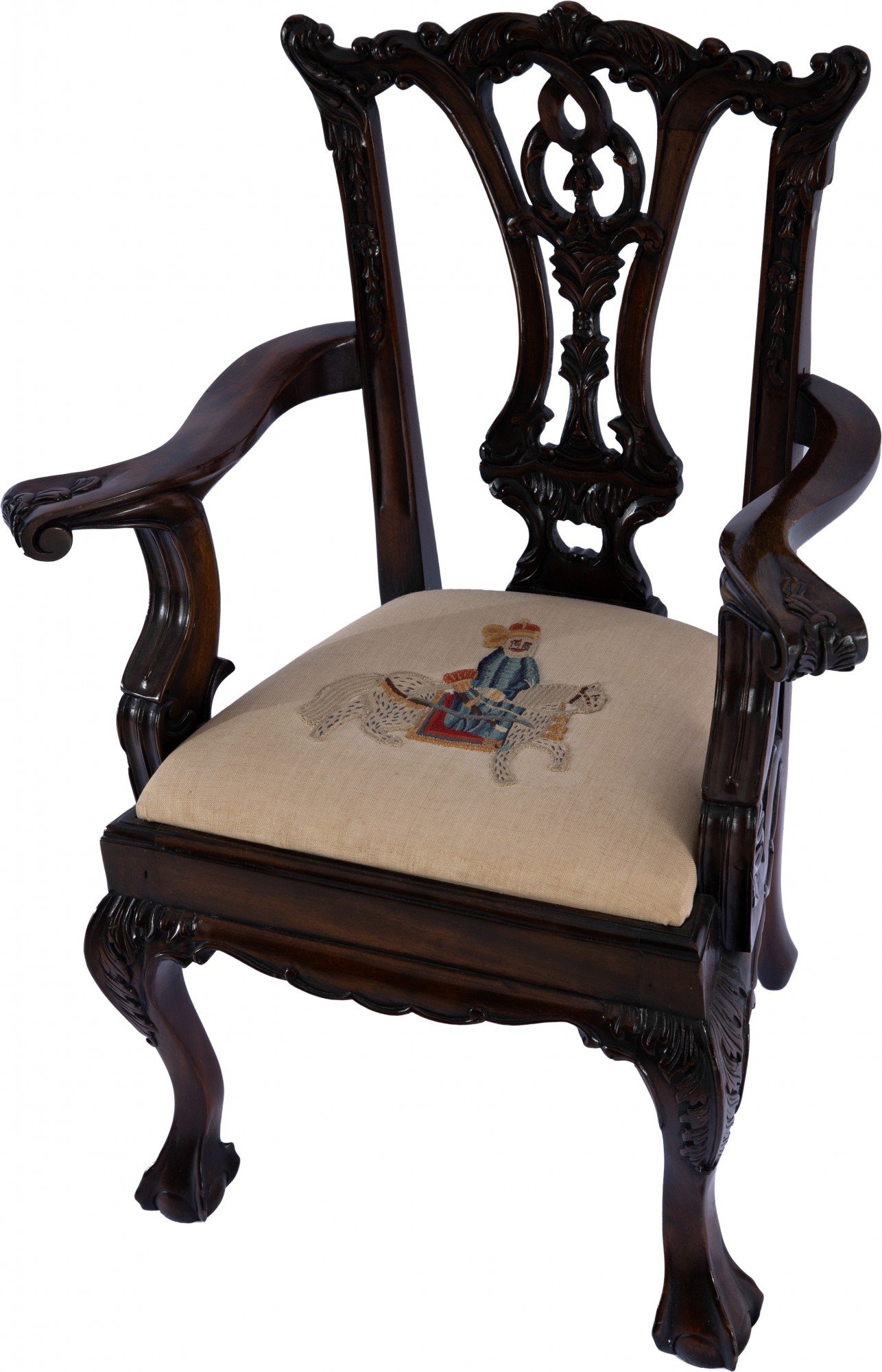 Cadeira Braços Chippendale - 