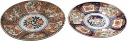 Autor Não Identificado - Conjunto de 2 medalhões em porcelana "Imari"