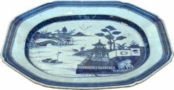 Autor Não Identificado - Grande Travessa e Porcelana da Cia das Indias, Dinastia Qing, Reinado Jiaqing