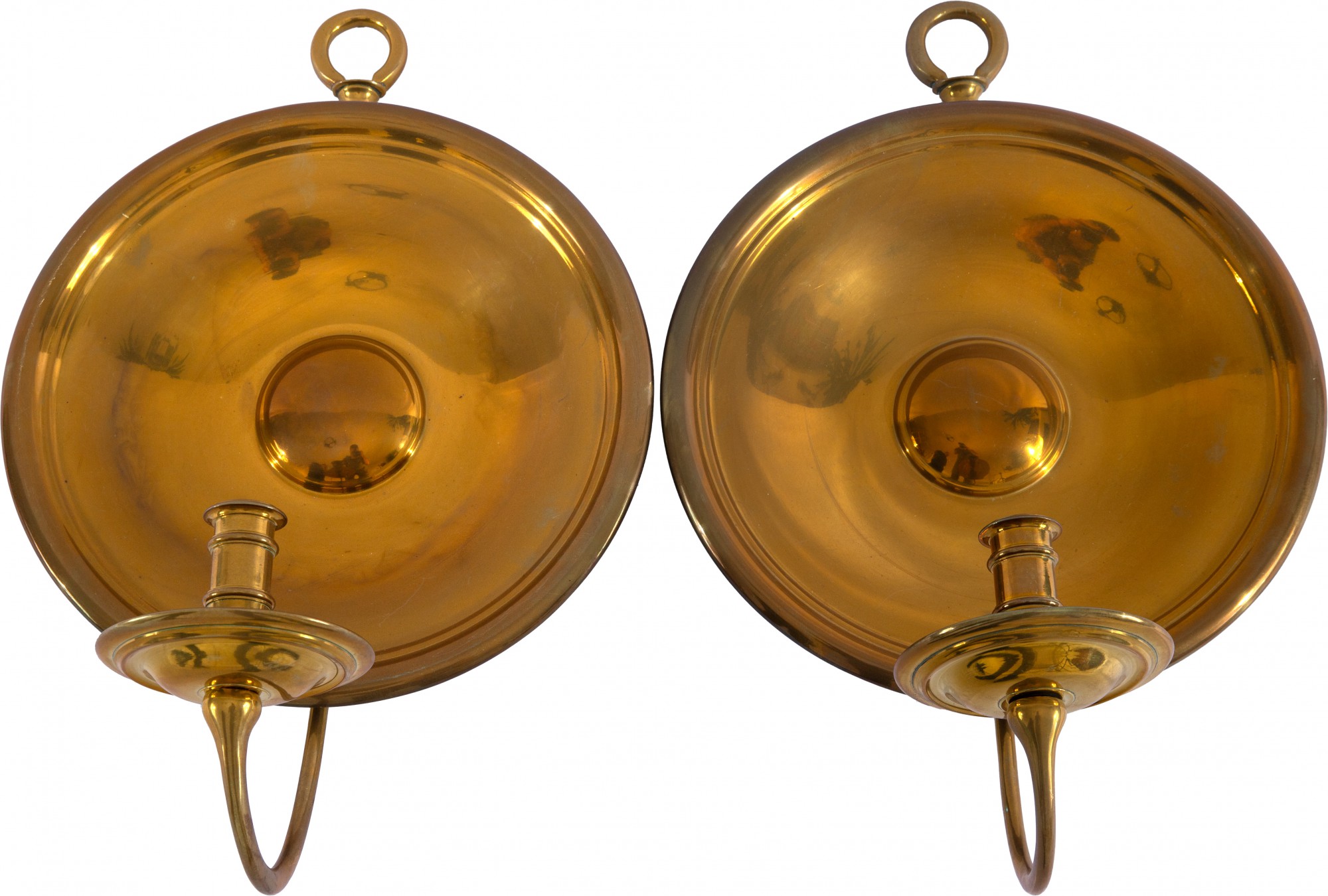 Par de Arandelas Douradas - 