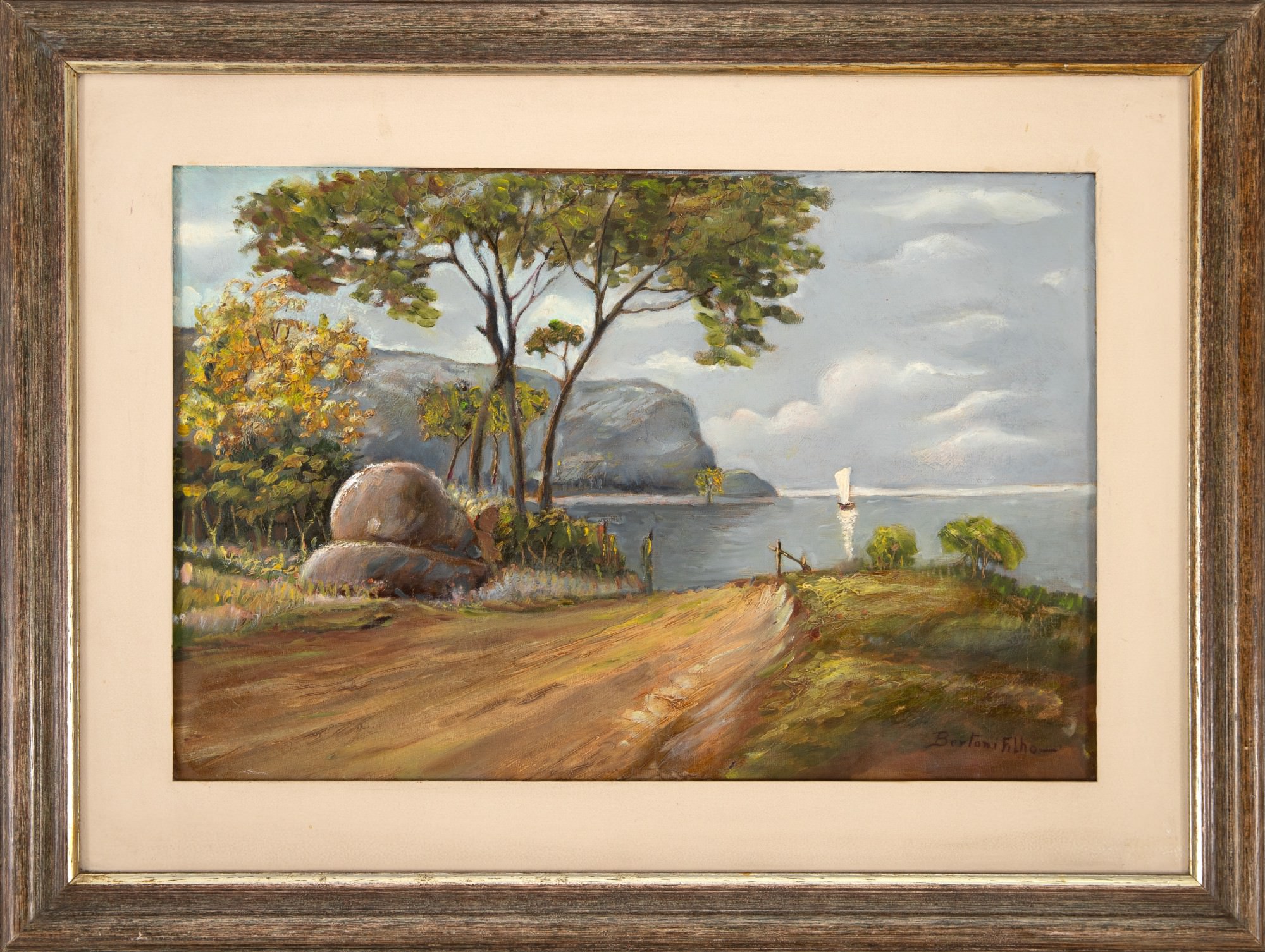 Bertoni Filho - Paisagem com barco