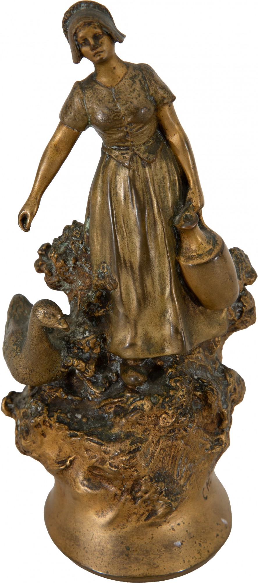Charles Korschann - Figura Feminina com Ave