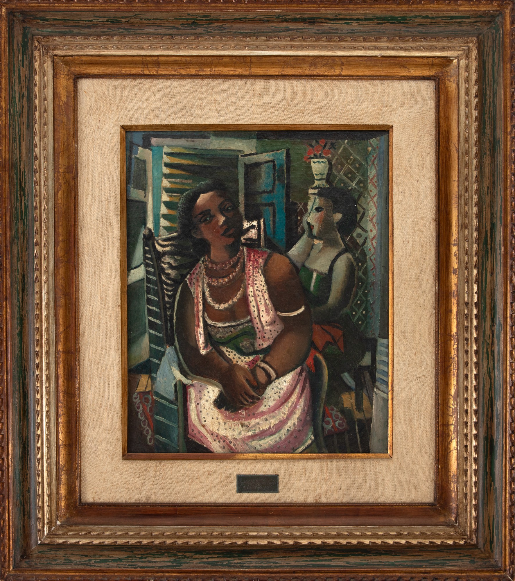 Di Cavalcanti - Mulata Sentada Com Colares