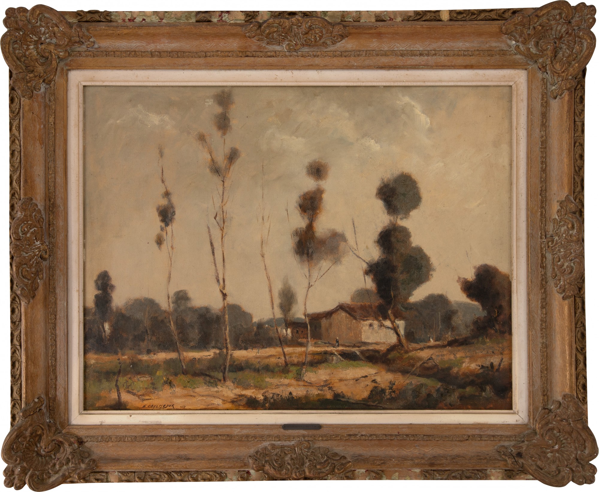 Edgard Oehlmeyer - Paisagem com Casebre ao Fundo