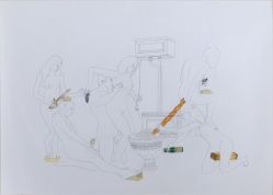 Fernanda Chieco - Le Banquet - Assiette des Fromages - Cremets d&lsquo;Anjou, Reblochon, Tome de Savoie, Beaufort, Le Crottin de Chavignol, Le Rocamadour, Roquefort Fondu