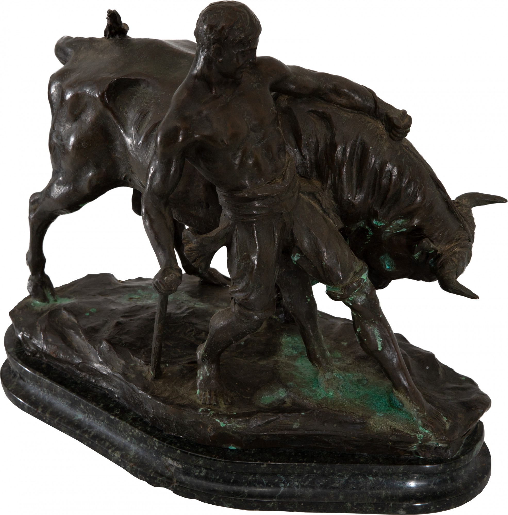 Firenze - Escultor Italiano - Homem e Touro