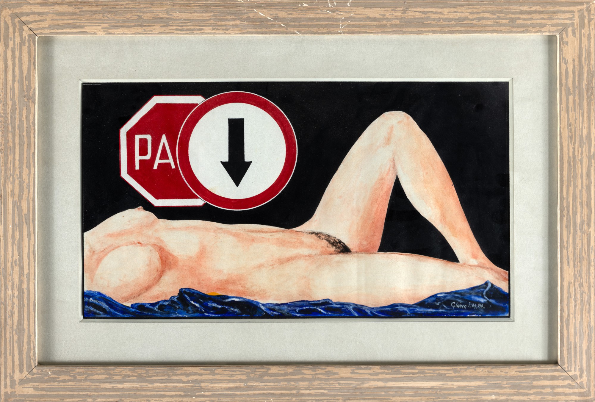 Glauco Pinto de Moraes - Nu com Placas