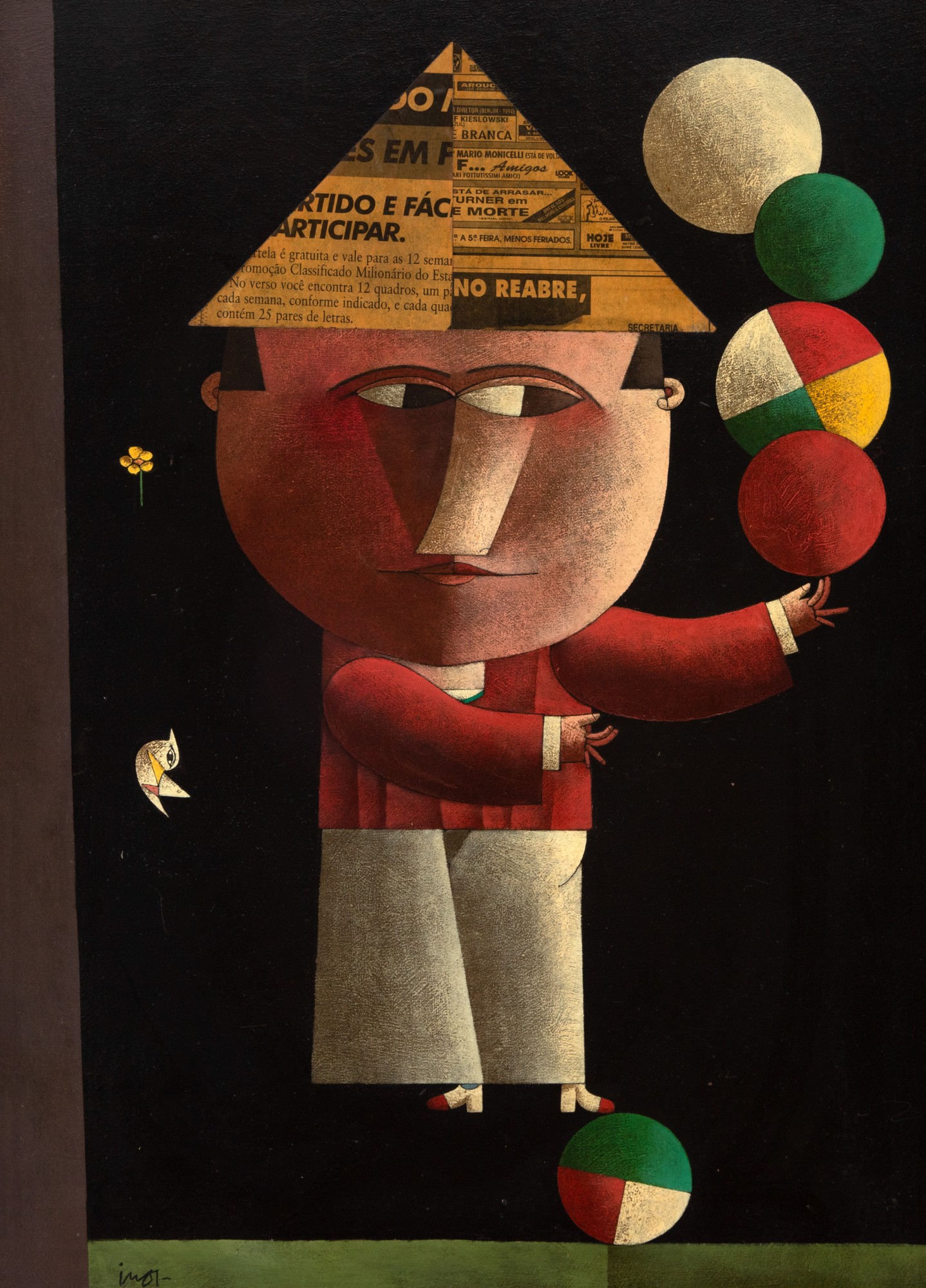 Inos Corradin - Equilibrista Com Chapéu de Papel