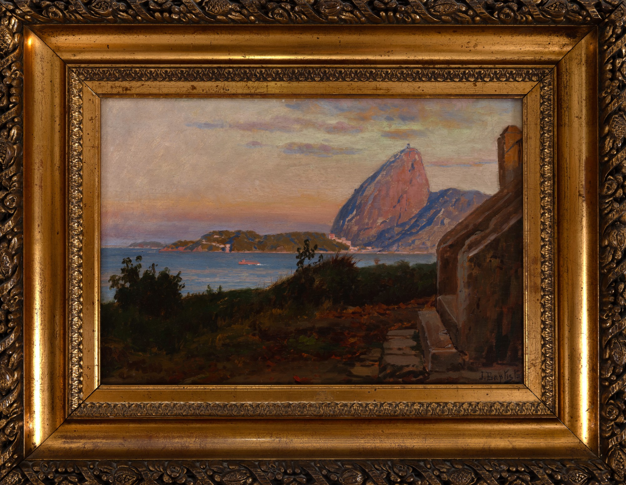 J. Baptista - Entrada da Baía de Guanabara vista do Outeiro da Glória