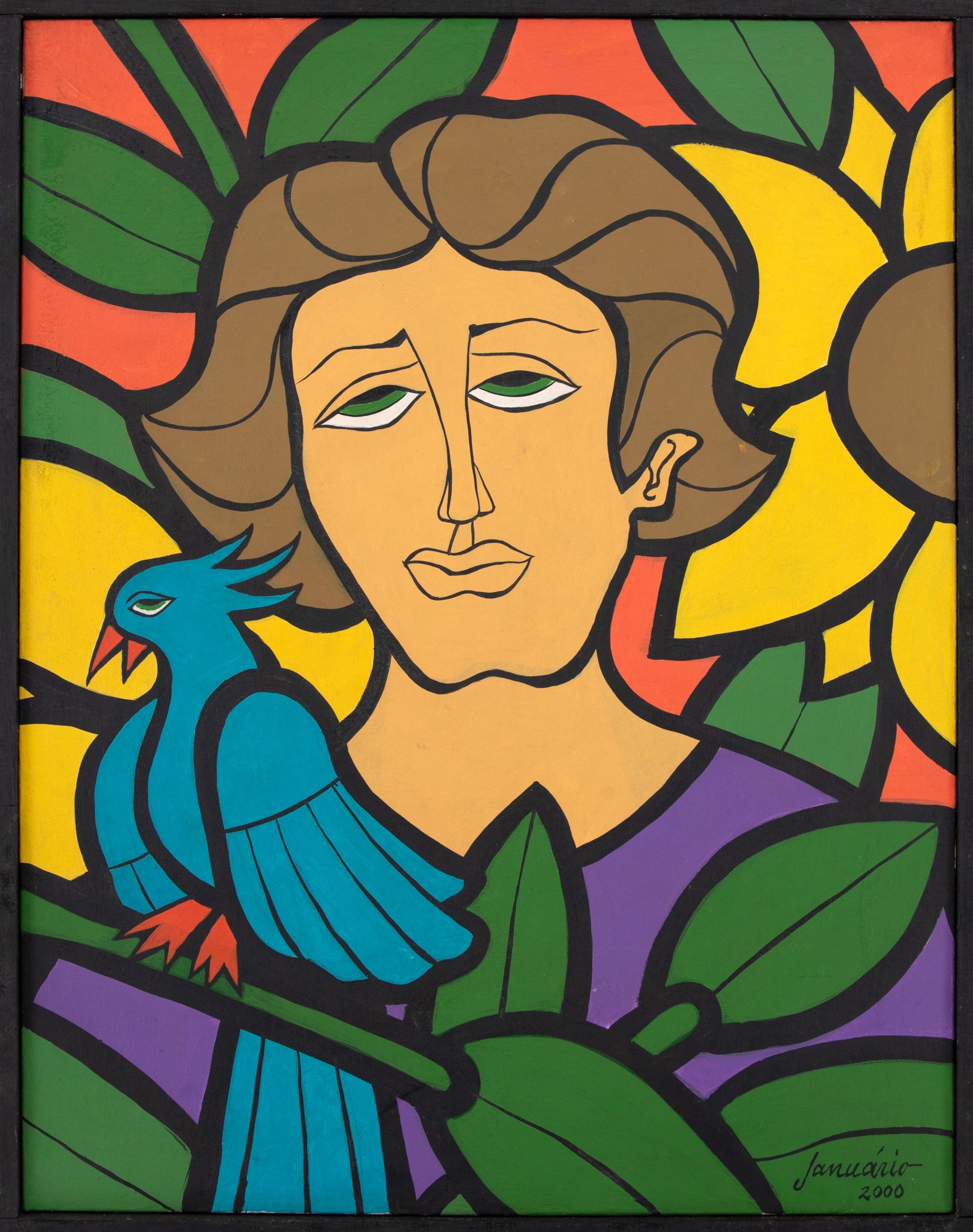 Januário - Figura com Pássaro