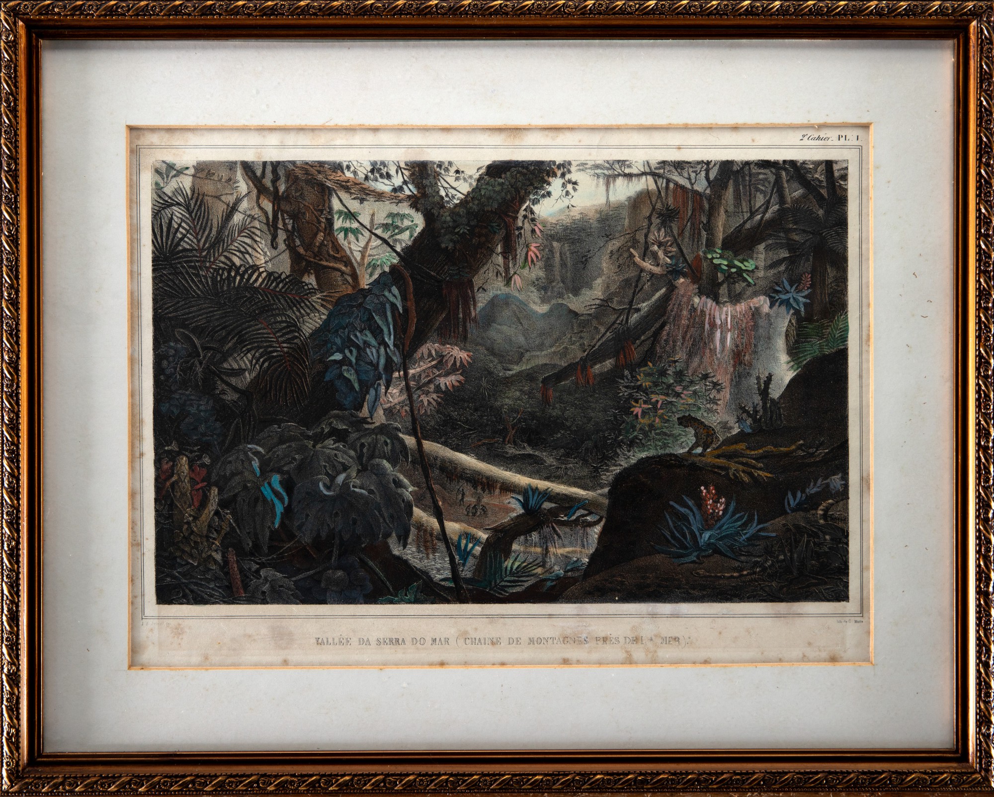 Jean-baptiste Debret - Vallée da Serra do Mar (chaine de montagnes pres de la mer)