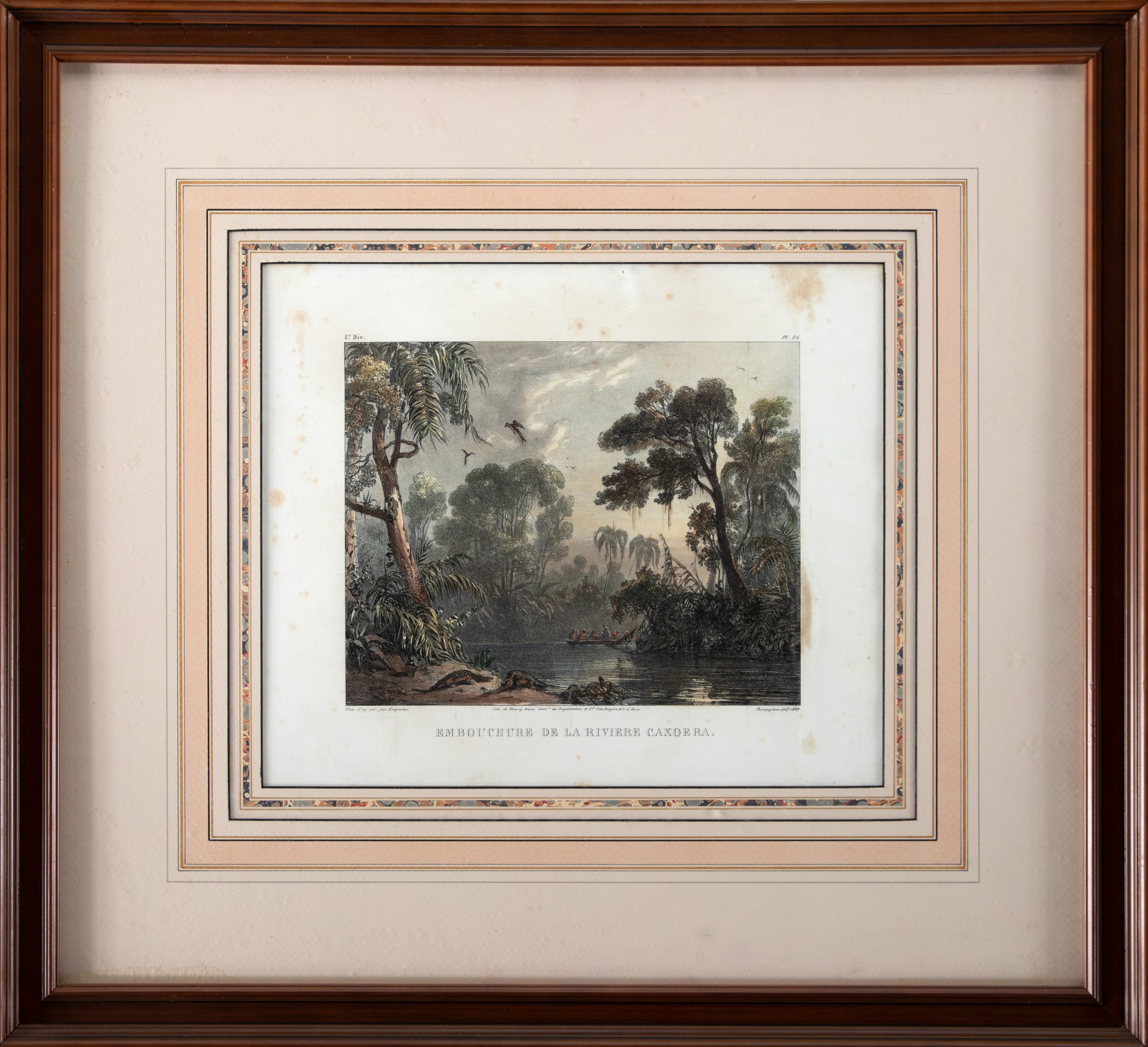 Johann Moritz Rugendas - Embouchure de la Riviere Caxoera
