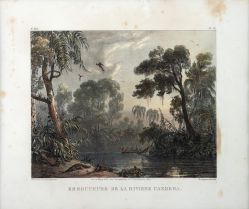 Johann Moritz Rugendas - Embouchure de la Riviere Caxoera
