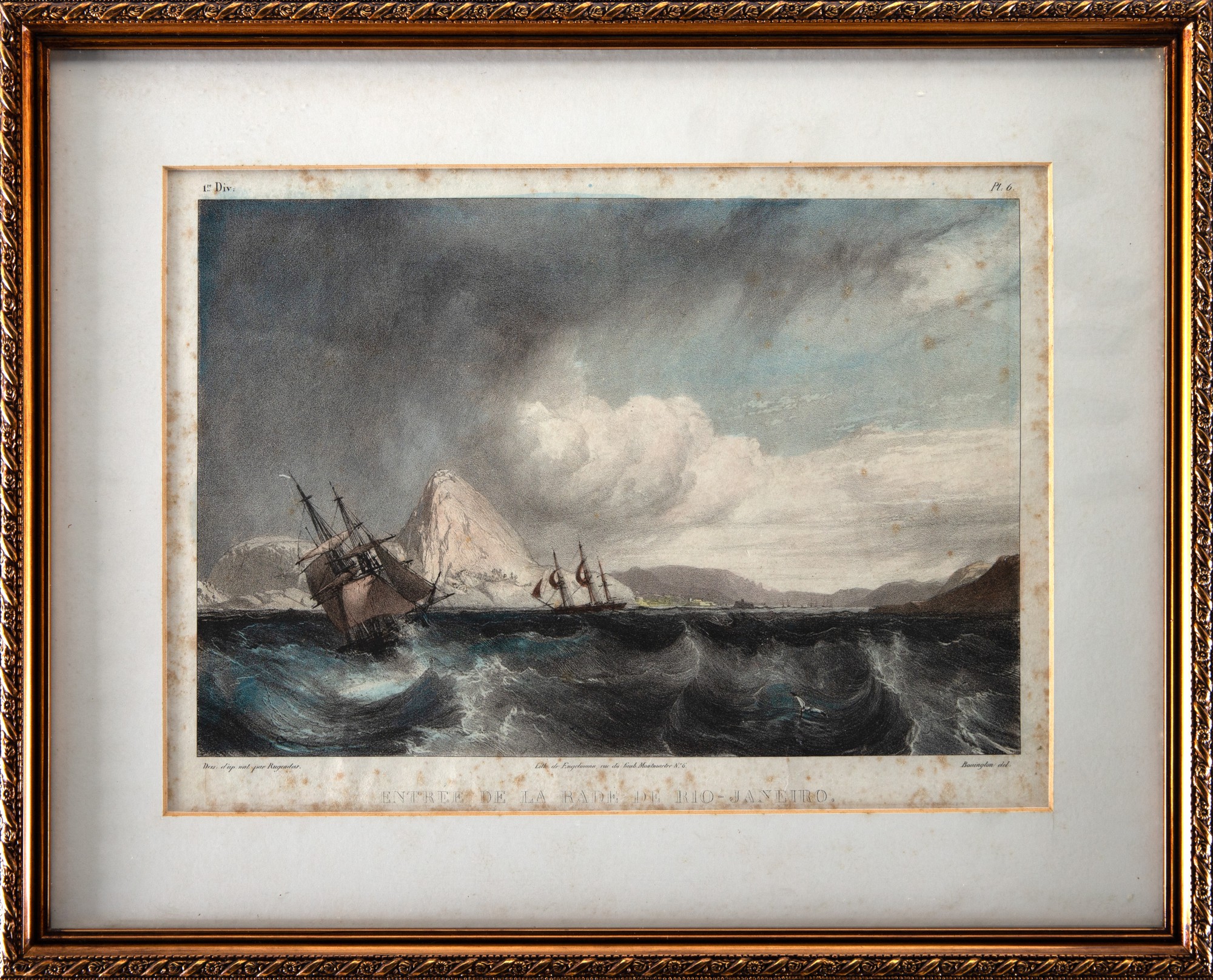 Johann Moritz Rugendas - Entrée de la Rade de Rio-Janeiro