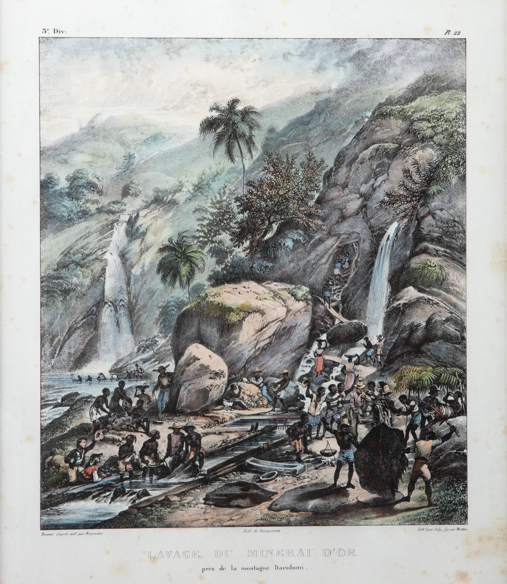 Johann Moritz Rugendas - Lavage de Mineral D&lsquo;Or
