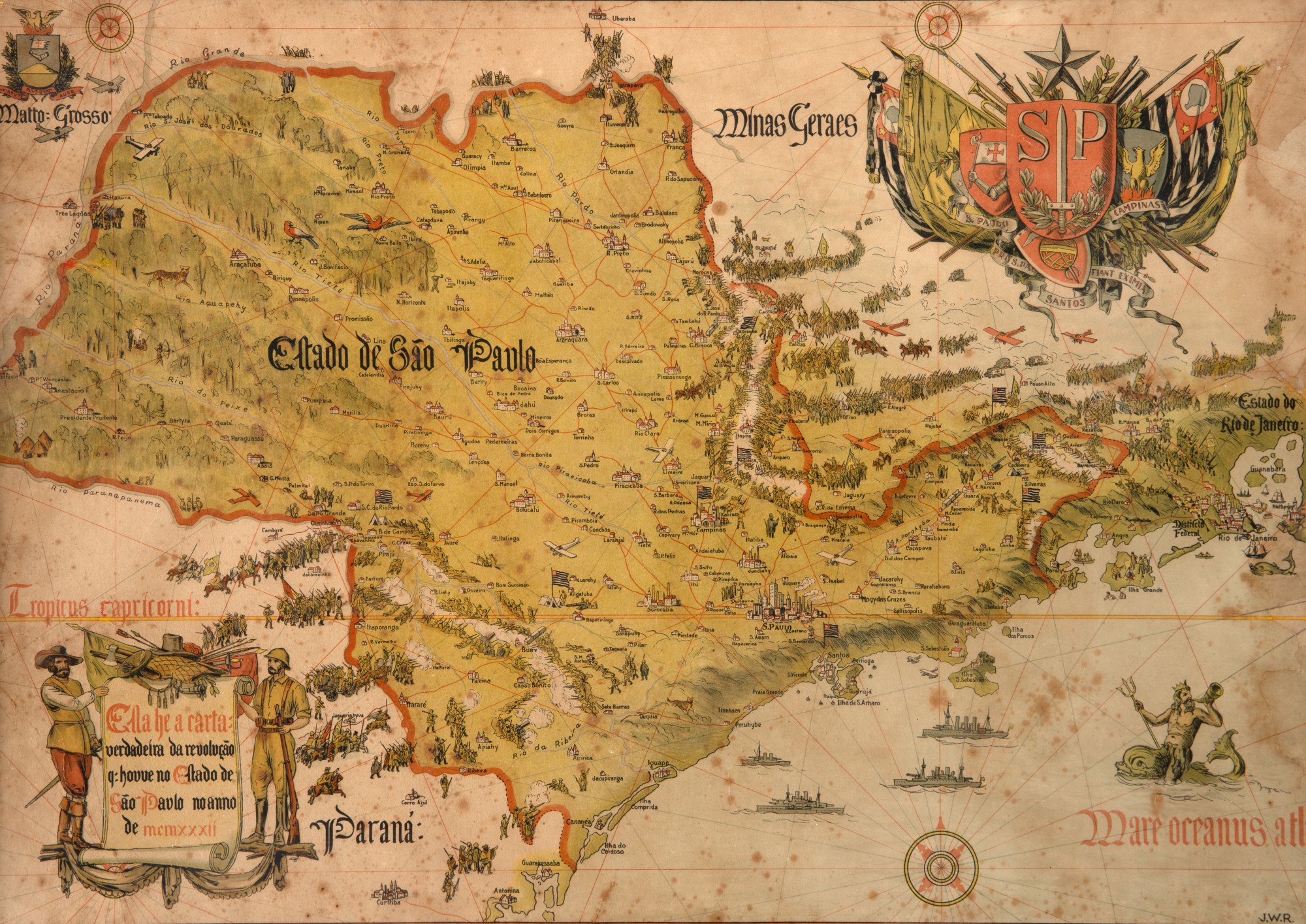José Wasth Rodrigues - Mapa do Estado de São Paulo