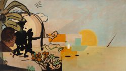 Luiz Paulo Baravelli - Paisagem com Dois Personagens Poderosos