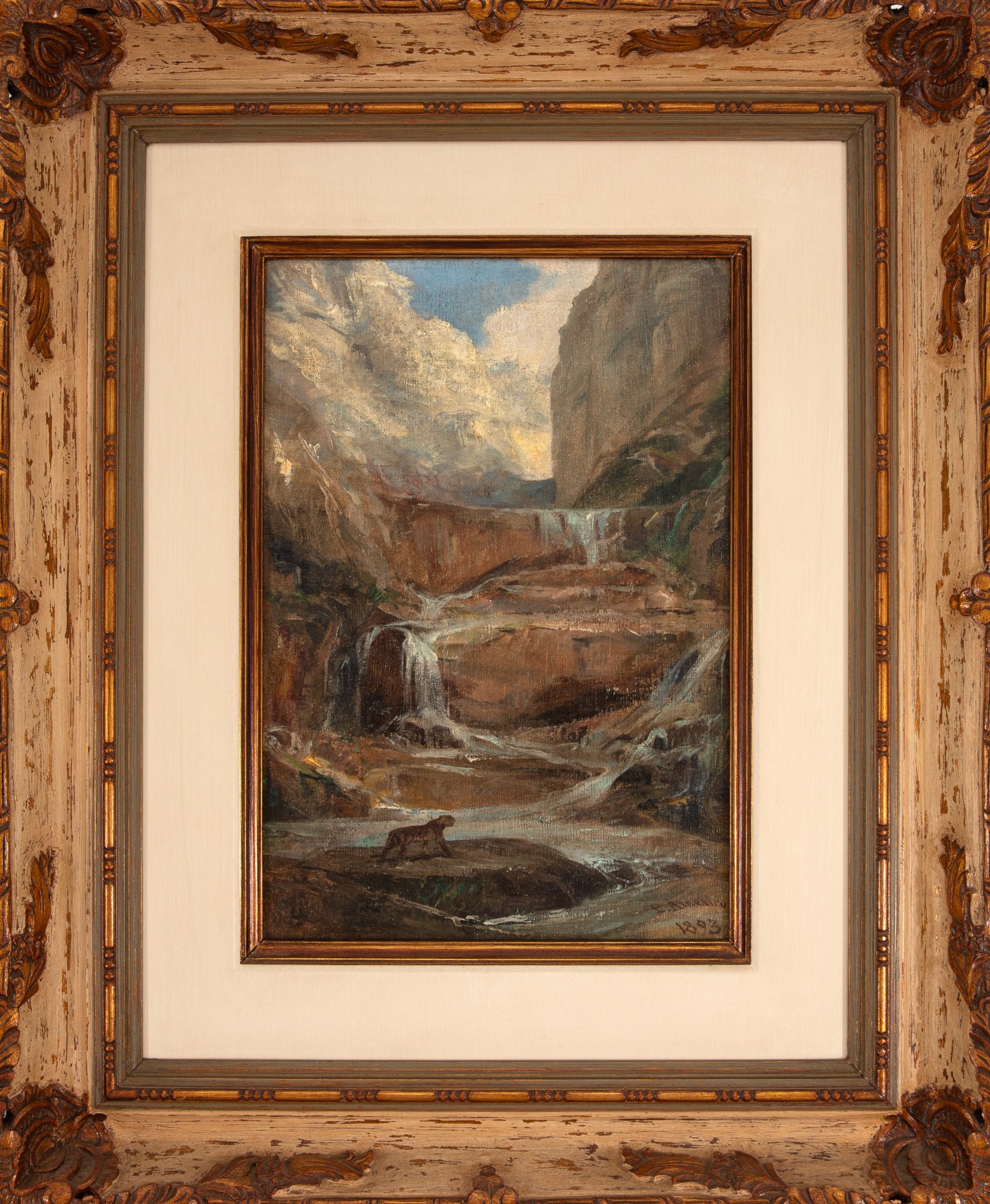 Pedro Américo - Paisagem com cachoeira