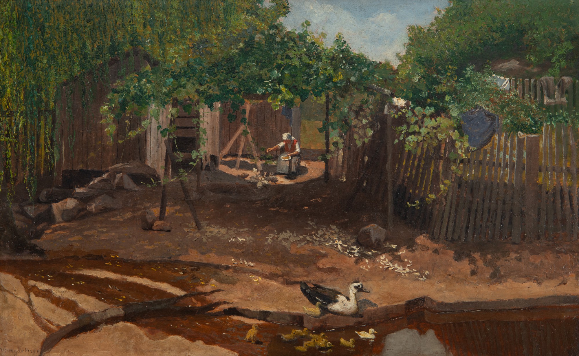 Pedro Weingärtner - Quintal com Patos - Garibaldi