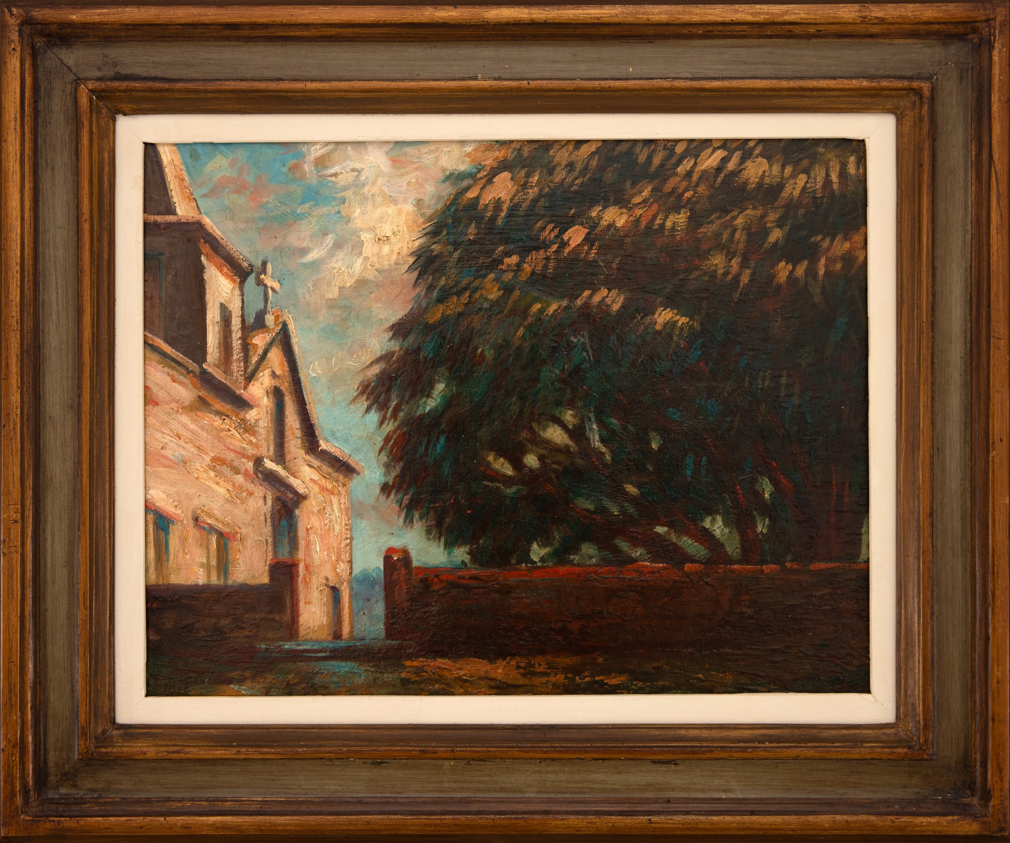 Theodoro Braga - Paisagem com Igreja